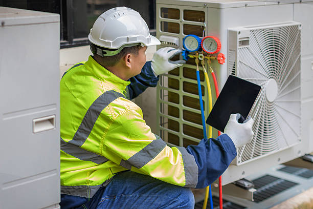 Professional Hvac Maintenance technician working in Shepherd, MI